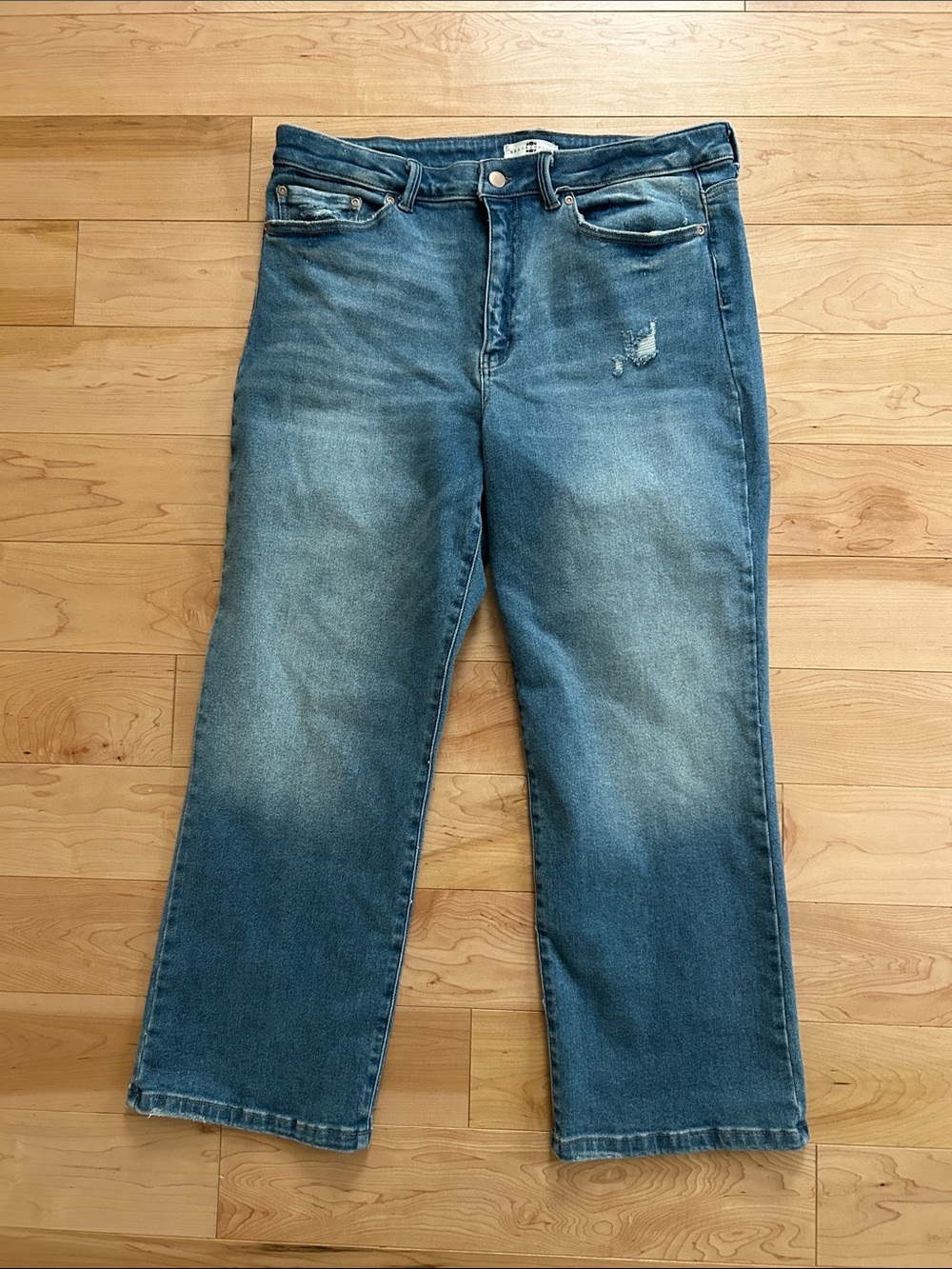 Mason & Belle straight wide leg blue Jeans